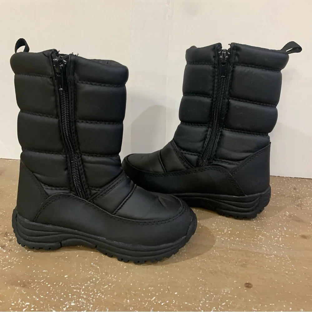 2 FOR $15 Magellan Outdoors Black Snow Boots Size Youth 12 Little Kids